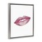 Stupell Industries Feminine Pink Lips Glam Floating Frame, design by Christine Simpson Art